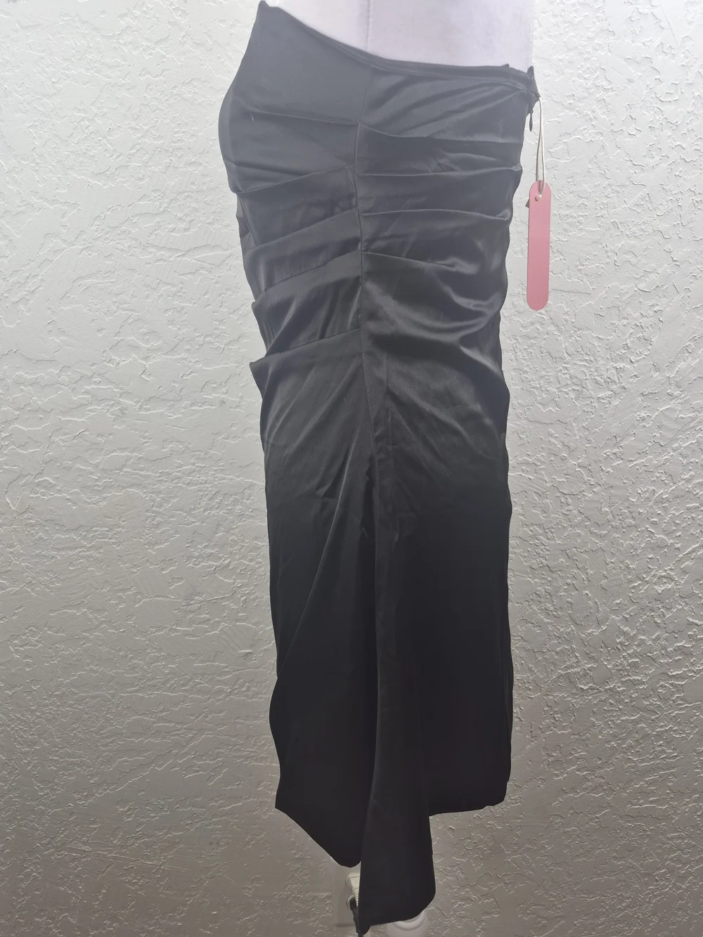 14/16 Black Strapless Handkerchief Hem Dress - Big Girls